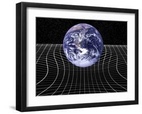 Warped Space-time Due To Gravity-Victor De Schwanberg-Framed Photographic Print