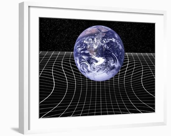 Warped Space-time Due To Gravity-Victor De Schwanberg-Framed Photographic Print