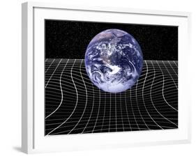 Warped Space-time Due To Gravity-Victor De Schwanberg-Framed Photographic Print