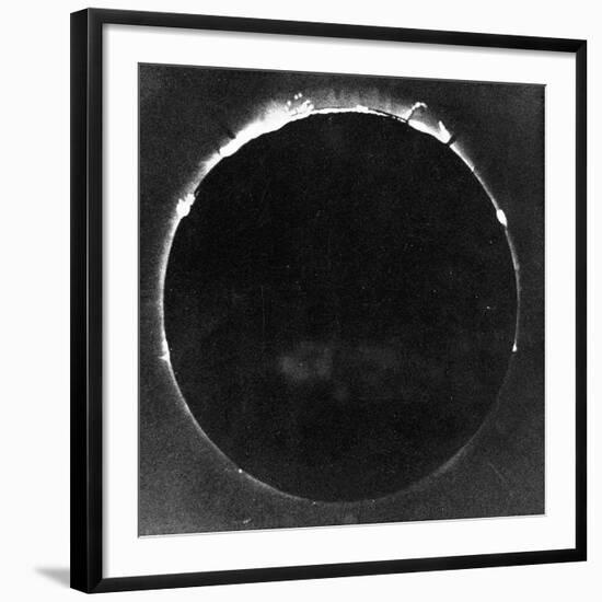 Warren De La Rue's Photograph of Total Solar Eclipse at Rivabellosa, Spain, 18 July 1860-Warren De La Rue-Framed Giclee Print