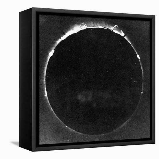 Warren De La Rue's Photograph of Total Solar Eclipse at Rivabellosa, Spain, 18 July 1860-Warren De La Rue-Framed Stretched Canvas