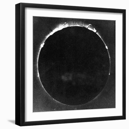 Warren De La Rue's Photograph of Total Solar Eclipse at Rivabellosa, Spain, 18 July 1860-Warren De La Rue-Framed Giclee Print