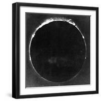 Warren De La Rue's Photograph of Total Solar Eclipse at Rivabellosa, Spain, 18 July 1860-Warren De La Rue-Framed Giclee Print