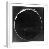 Warren De La Rue's Photograph of Total Solar Eclipse at Rivabellosa, Spain, 18 July 1860-Warren De La Rue-Framed Giclee Print