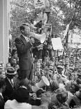 Attorney General Robert F Kennedy speaking to a crowd of Civil Rights protestors, 1963-Warren K. Leffler-Photographic Print