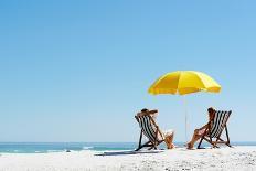 Beach Summer Umbrella-warrengoldswain-Photographic Print
