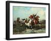 Warring Arab Horsemen, Combats Des Cavaliers Arabes-Georges Washington-Framed Giclee Print