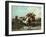 Warring Arab Horsemen, Combats Des Cavaliers Arabes-Georges Washington-Framed Giclee Print