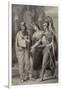 Warrior Accompanied by a Woman Addressing a Priest in the Precincts of a Temple-Edward Francis Burney-Framed Giclee Print