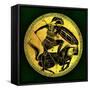 Warrior and Centaur, Illustration from 'Greek Vase Paintings'-English-Framed Stretched Canvas