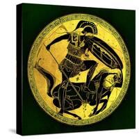 Warrior and Centaur, Illustration from 'Greek Vase Paintings'-English-Stretched Canvas