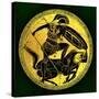 Warrior and Centaur, Illustration from 'Greek Vase Paintings'-English-Stretched Canvas