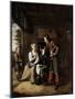 Warrior and Servant, 1653-Pieter de Hooch-Mounted Giclee Print