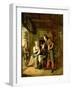 Warrior and Servant, 1653-Pieter de Hooch-Framed Giclee Print