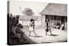 Warrior Dance Performed at Dutch Residence in Buru Island-null-Stretched Canvas