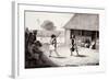 Warrior Dance Performed at Dutch Residence in Buru Island-null-Framed Giclee Print