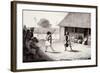 Warrior Dance Performed at Dutch Residence in Buru Island-null-Framed Giclee Print