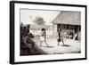 Warrior Dance Performed at Dutch Residence in Buru Island-null-Framed Giclee Print