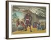 Warrior Departing for a Battle, C. 1880-1899-Kobayashi Kiyochika-Framed Giclee Print