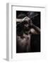 Warrior Fighting, Medieval Soldier with Huge Steel Sword, Naked-outsiderzone-Framed Photographic Print