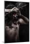 Warrior Fighting, Medieval Soldier with Huge Steel Sword, Naked-outsiderzone-Mounted Photographic Print