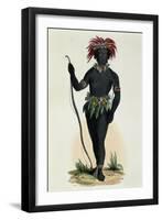 Warrior from Massacre Island-null-Framed Premium Giclee Print