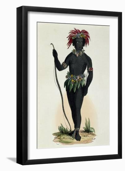 Warrior from Massacre Island-null-Framed Premium Giclee Print