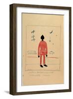 Warrior Illustration for a Costume for the Opera the Victory on the Sun by Alexei Kroutchenykh (18-Kazimir Severinovich Malevich-Framed Giclee Print