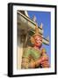 Warrior in Wat Chamongkron Royal Monastery, Pattaya City, Thailand, Southeast Asia, Asia-Richard Cummins-Framed Photographic Print