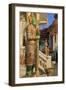 Warrior in Wat Chamongkron Royal Monastery, Pattaya City, Thailand, Southeast Asia, Asia-Richard Cummins-Framed Photographic Print