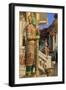 Warrior in Wat Chamongkron Royal Monastery, Pattaya City, Thailand, Southeast Asia, Asia-Richard Cummins-Framed Photographic Print