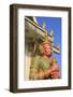 Warrior in Wat Chamongkron Royal Monastery, Pattaya City, Thailand, Southeast Asia, Asia-Richard Cummins-Framed Photographic Print