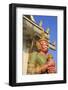 Warrior in Wat Chamongkron Royal Monastery, Pattaya City, Thailand, Southeast Asia, Asia-Richard Cummins-Framed Photographic Print