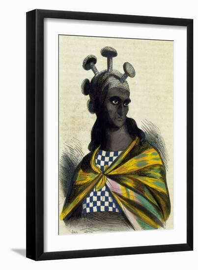 Warrior of Sandwich Islands-null-Framed Giclee Print