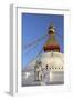 Warrior on Elephant Guards the North Side of Boudhanath Stupa-Peter Barritt-Framed Photographic Print