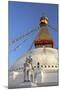 Warrior on Elephant Guards the North Side of Boudhanath Stupa-Peter Barritt-Mounted Photographic Print