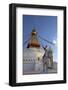 Warrior on Elephant Guards the North Side of Boudhanath Stupa-Peter Barritt-Framed Photographic Print