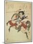 Warrior on His Horse-Yanagawa Shigenobu-Mounted Giclee Print