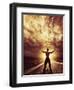 Warrior on the Road with His Katana Sword-Netfalls-Framed Photographic Print