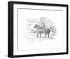 Warrior On the Way Up To the Downs-Sir Alfred Munnings-Framed Premium Giclee Print