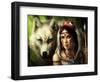 Warrior Princess-JoJoesArt-Framed Giclee Print