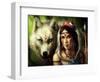 Warrior Princess-JoJoesArt-Framed Giclee Print