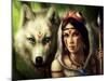 Warrior Princess-JoJoesArt-Mounted Giclee Print