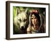 Warrior Princess-JoJoesArt-Framed Giclee Print