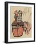 Warrior's Armour and Arrow Through Scroll, 1820-1834-Katsushika Hokusai-Framed Giclee Print