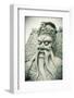 Warrior Statue at Wat Pho (Temple of the Reclining Buddha), Bangkok, Thailand-Jon Arnold-Framed Photographic Print