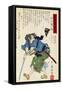Warrior with Sword, 1769-1825-Utagawa Toyokuni-Framed Stretched Canvas