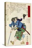 Warrior with Sword, 1769-1825-Utagawa Toyokuni-Stretched Canvas