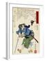 Warrior with Sword, 1769-1825-Utagawa Toyokuni-Framed Giclee Print