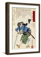 Warrior with Sword, 1769-1825-Utagawa Toyokuni-Framed Giclee Print